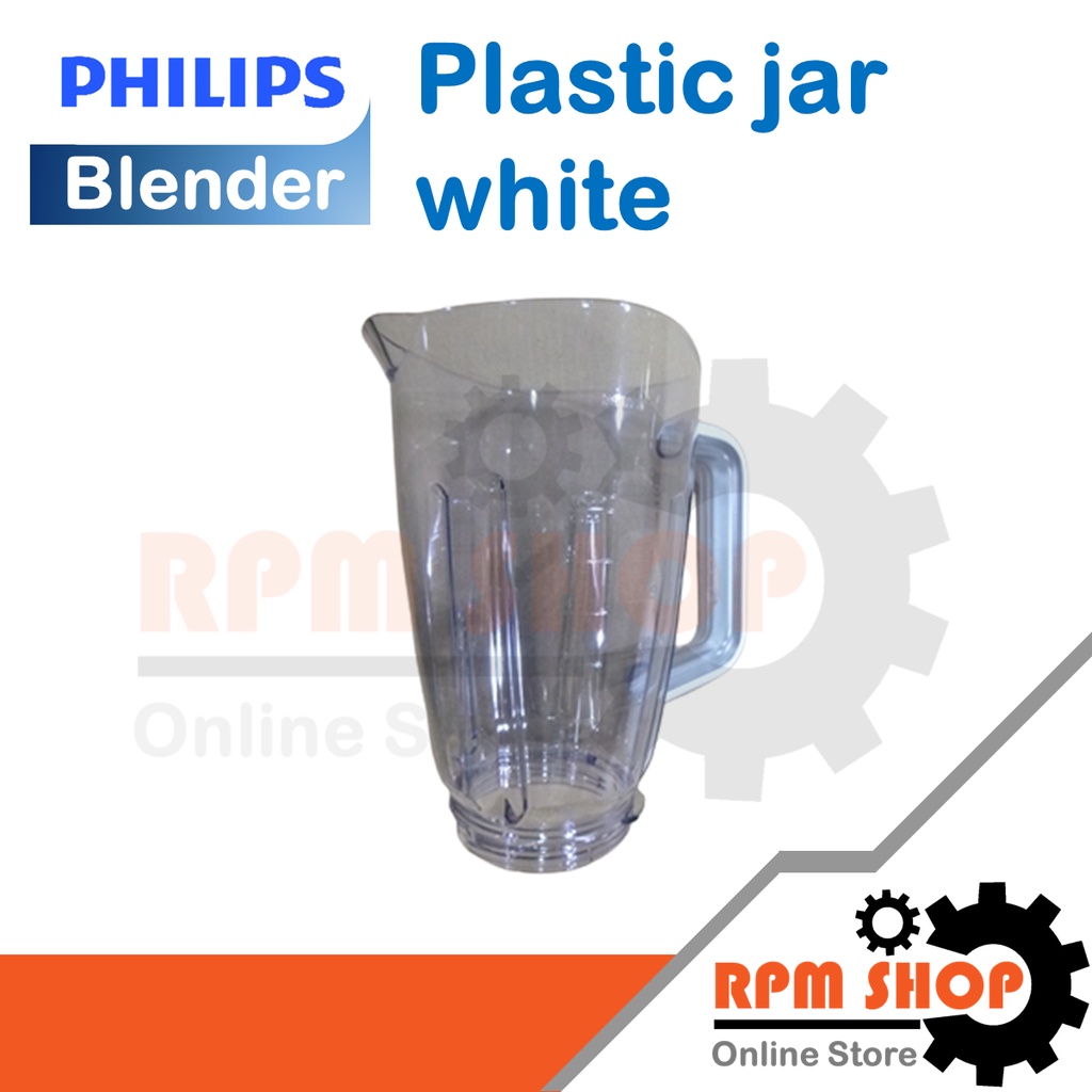 Plastic jar white โถปั่นน้ำพลาสติกอะไหล่แท้สำหรับเครื่องปั่น PHILIPS รุ่น HR2225 HR2226 (30000567617