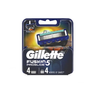 Gillette ฟิวชั่น โปรไกลด์ ใบมีดโกน รีฟิว / ชนิดเติม 4 ใบมีดโกน