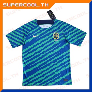 Brazil 2022/23 World Cup pre-match เสื้อซ้อมบราซิลรุ่นใหม่ เสื้อบอลบราซิล2023