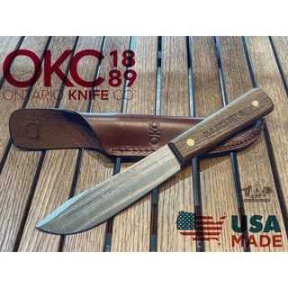 Ontario Old Hickory Hunting Knife | Leather Sheath