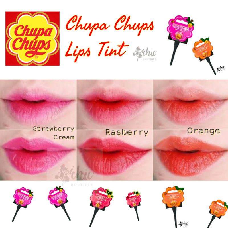 💋Chupa Chups Tint Lip &amp; Cheek💋 จูปา จุ๊ปส์ ติ๊นท์ ลิป &amp; ชีค 💋
