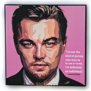 Leonardo Dicaprio #1 ลีโอนาร์โด ดิคาปริโอ ไททานิค Hollywood รูปภาพ​ติด​ผนัง ​pop​ art กรอบรูป แต่งบ้าน ของขวัญ ของสะสม