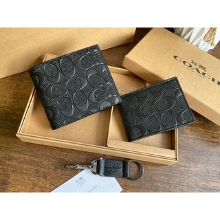 📮@1,190.-🔥BIG DISCOUNT🔥💯COACH FACTORY SHORT WALLET WITH CARD POCKET &amp; KEY CHAIN