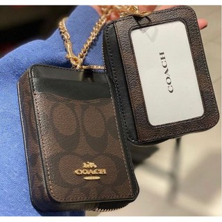 coach กระเป๋าใส่เงิน มีสายคล้องมือ มือ 1 ของแท้ 100%