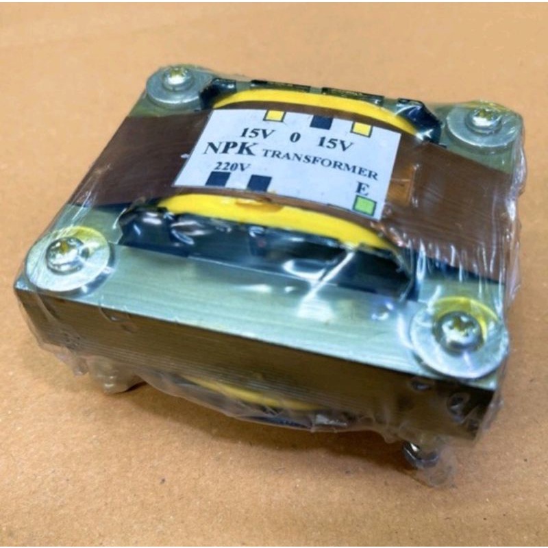 หม้อแปลง Transformer 1แอมป์ 15-0-15V. ตัวนอน
