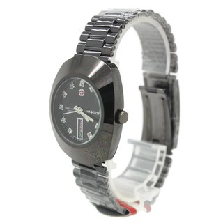 Army Tech นาฬิกาข้อมือสุภาพบุรุษ-สตรี สายเหล็ก Black Steel (day-date) - ADD0005