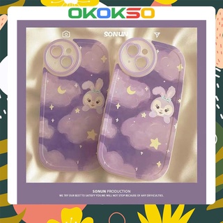 OPPO เคสโทรศัพท์ Reno7Z,Reno7pro,Reno6 5G,Reno5,Reno5pro,Reno4Z 5G,A52/A72/A92,A53/A32,A9 2020/A5 2020/A11,A31,F11,A7/A5S/A12 /A11K,R17,Findx5pro ,ดาวสีม่วงกลมใส่กระต่าย