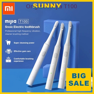 Xiaomi Mijia T100 แปรงสีฟันไฟฟ้า กันน้ำ IPX7 Sonic Electric Toothbrush ใช้ได้นาน