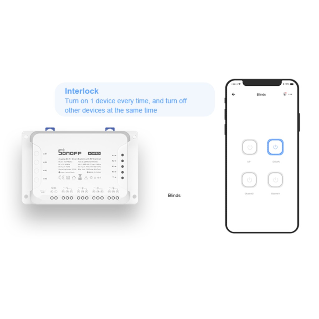 SONOFF 4CH R3 หรือ 4CH PRO R3 4 ช่อง อัจฉริยะไร้สายโมดูลสวิทช์ Zie1