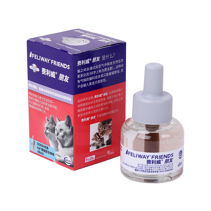 View of Fei Wiselive FELIWAY friends replenisher felomon cat anti-cat conflict ...