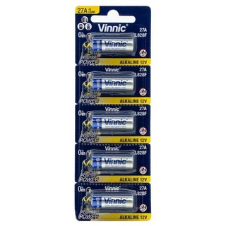 ถ่านรีโมท Vinnic อัลคาไลน์ 27A, L828F 12V ของใหม่ ของแท้