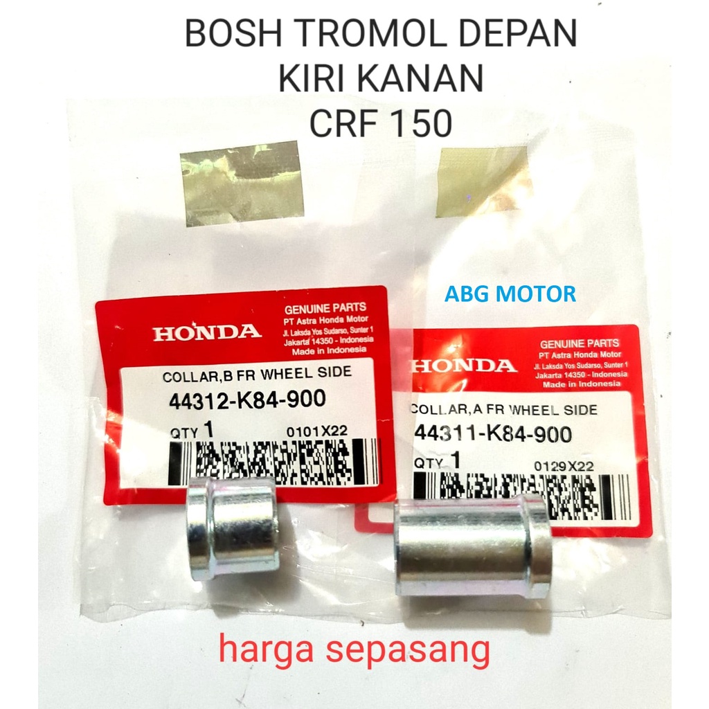 BOSH FRONT DRUM CRF 150 ซ้ายขวาต้นฉบับ 44311-K84-900 และ 44312-K84-900