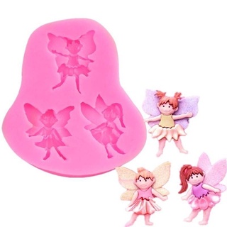 Fairy Silicone ซิลิโคนนางฟ้า เหมาะสำหรับ ทำลูกอมขนาดเล็ก,ช็อกโกแลต,ของตกแต่งหน้าเค้กแม่พิมพ์สบู่ พิมพ์ขนม พิมพ์วุ้น