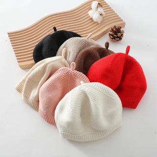 Autumn New Fashion Kids Girls Beret Knit Hat