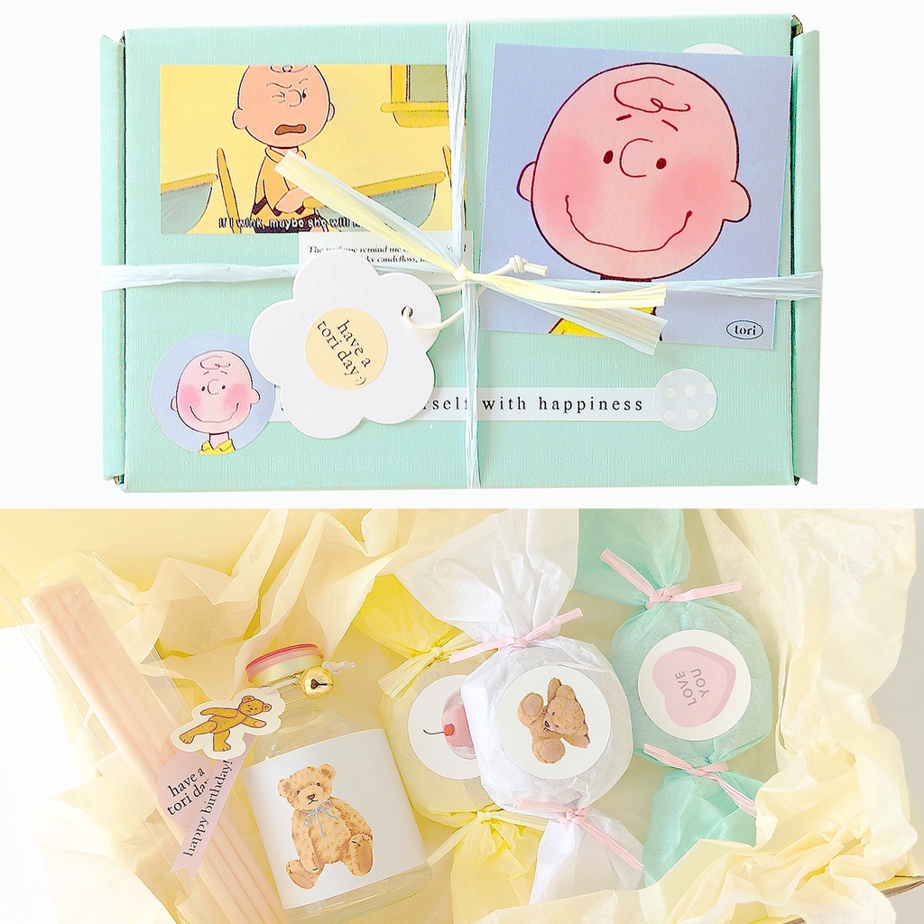 TORIAROMA | [ Giftset ] Milky Bell bear x Candy Happy Birthday Giftset น้องหมีและแคนดี้แสนหวาน น่ารักมาก