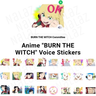 ใหม่‼️ Burn The Witch สติกเกอร์ไลน์ เบิร์นเดอะวิทช์ ภาษาญี่ปุ่น ไม่หมดอายุ