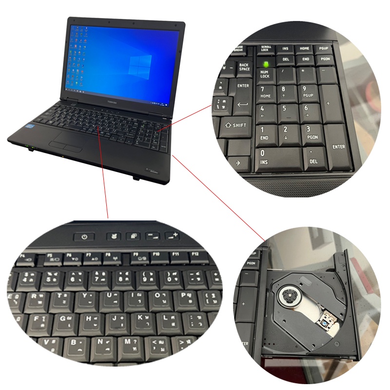 Toshiba Notebook โน๊ตบุ๊คมือสอง รุ่น B552 Core i5 เล่นเกมออนไลน์ได้ ดู ...