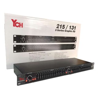 YCH  EQ-215 Dual Channel 15-Band Equalizer 1U Rack Mount - intl(รุ่น YCH 215)