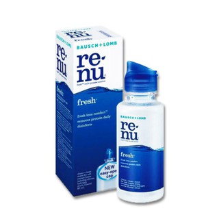 Renu Fresh (รีนู)ขนาด 60 ml. / 120 ml. / 335 ml.(แถมขนาด60ml.1ขวด )น้ำยาล้าง แช่คอนแทคเลนส์ !!