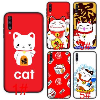 เคสโทรศัพท์มือถือแบบนุ่มสำหรับ Samsung Galaxy M 10 M 20 M 30 M 40 A 70 Lucky Cat