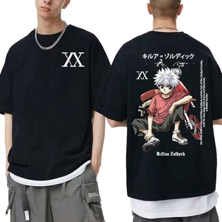 [S-5XL] เสื้อยืด พิมพ์ลายการ์ตูนอนิเมะ Hunter X Hunter สไตล์ฮิปฮอป ฮาราจูกุ แฟชั่นฤดูร้อน สําหรับผู้ชาย และผู้หญิง