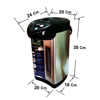 SKG กระติกน้ำร้อน กาน้ําร้อน 4 ลิตร 750W รุ่น SK-38S สแตนเลส มีปุ่มกดน้ำอัตโนมัติ กดน้ำแบบออโต้และมือ รับประกัน 1 ปี