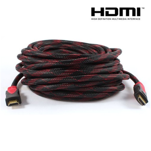 สาย HDMI 10M FIBER MESH HDMI TO HDMI 10 ม. 1080P