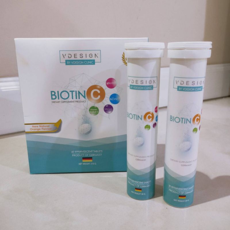 Biotin C VDESIGN วิตามินเม็ดฟู่บำรุงเส้นผม