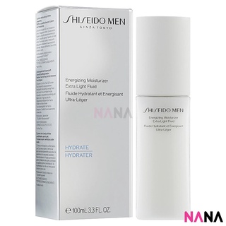 Shiseido Men Energizing Moisturizer Extra Light Fluid 100ml มอยส์เจอร์ไรเซอร์สูตรบางเบา สำหรับผู้ชาย 100 มิลลิลิตร