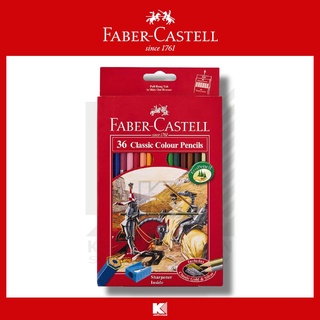 สีไม้ Faber-Castell (อัศวิน) 36 สี กล่องกระดาษ