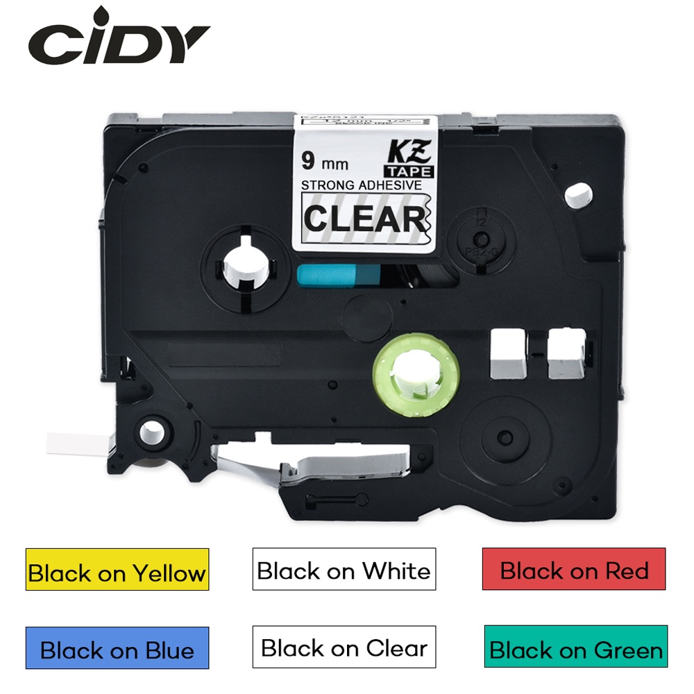 1PCS 9 มม.กาวป้ายเทป tze-S221 tze-S121 tze-S621for Brother p-touch PT-D210 PT-1000 PT-E100 PT-D600