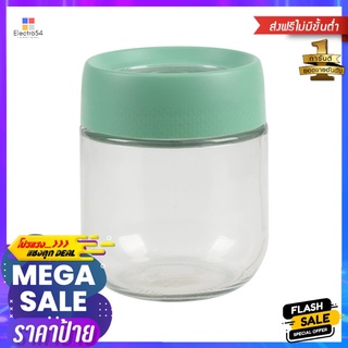 ขวดโหลแก้วฝาเกลียว MAGNIFF 0.35 ลิตร สีเขียวGLASS CANISTER WITH SCREW LID MAGNIFF 0.35L GREEN