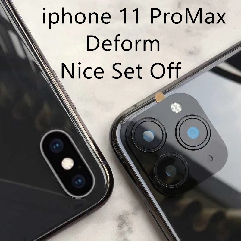 กรอบเลนส์โลหะ IX XR XS Max turned iPhone 11 pro max 2019