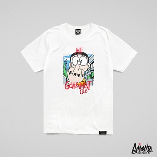 [ปรับแต่งได้]Just Say Bad ® เสื้อยืด รุ่น Nobi, Nobi ขาว ( ลิขสิทธิ์แท้ ) แขนสั้น เสื้อยืดชาย TS