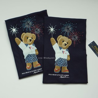 Sparkler Bear Cotton Tee (French Navy)