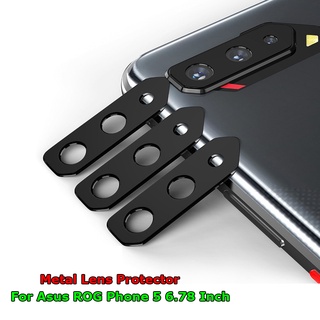 For Asus ROG Phone 5 5s Pro Ultimate ZS673KS Luxury Camera Circle Metal Lens Anti-scrached Case Cover Bumper Protection Ring Guard Protector