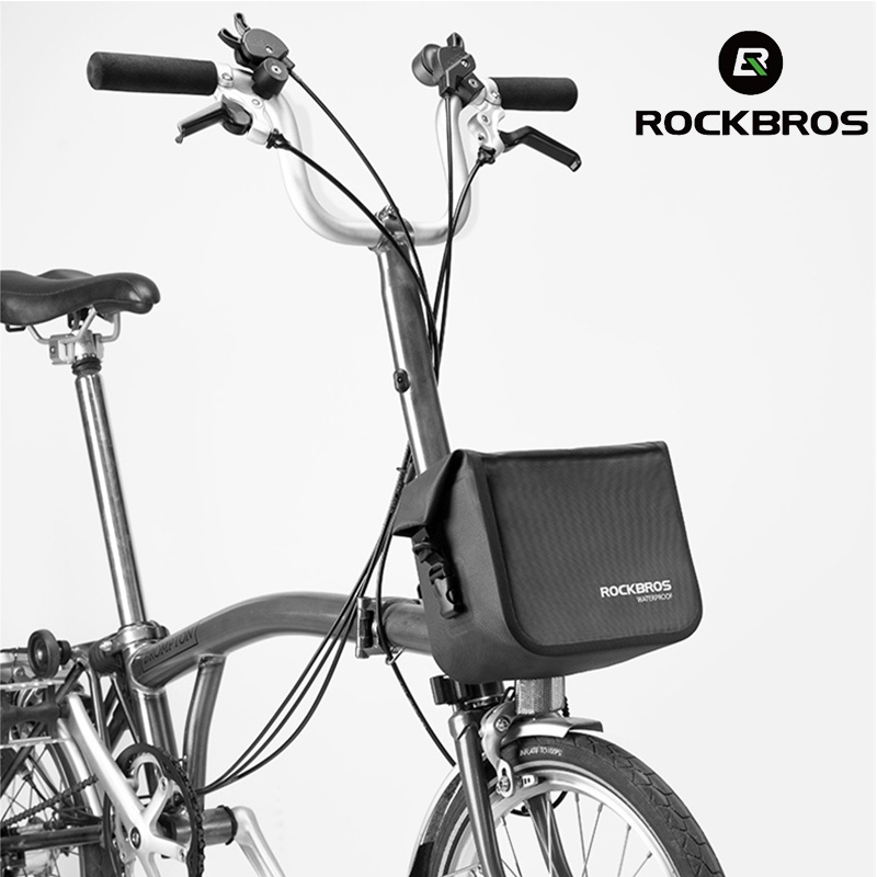 ROCKBROS กระเป๋าสะพายไหล่ กันน้ํา อุปกรณ์เสริม สําหรับติดแฮนด์บาร์รถจักรยานพับได้
