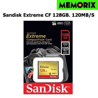 SanDisk Extreme Compact Flash Card 800x/ 128GB อ่าน 120MB/s ,เขียน 85MB/s