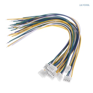 Lily* 4 Pin Mini Micro Jst Xh 2.54mm 24AWG ปลั๊กเชื่อมต่อพร้อมสายไฟ 200 มม. 10 ชิ้น