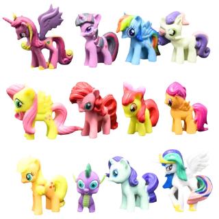 ตุ๊กตา My Little Pony สำหรับตกแต่งเค้ก 12 ชิ้น