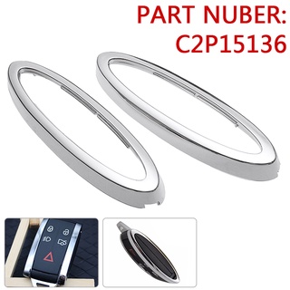 ชุดกรอบรีโมตกุญแจรถยนต์ โครเมี่ยม สําหรับ JAGUAR XK AND XF C2P15136 ☆Dysunbey