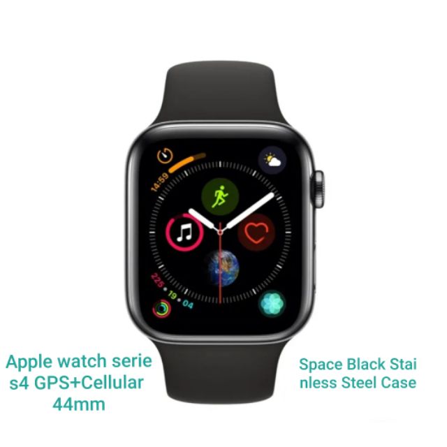 Apple Watch Series4 GPS+Cellular (44mm Space Black Stainless Steel Case) เครื่องใหม่ศูนย์ไทย TH