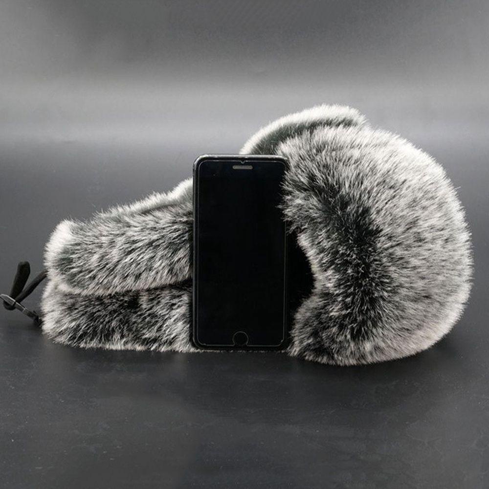 TIANCONG Trapper Ushanka หมวกบอมเบอร์สไตล์รัสเซีย สำหรับฤดูหนาว - รูปที่ 4