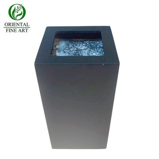 OrientalFineArt  กล่องไม้สี่เหลี่ยม กระถางไม้ พร้อมอัดโฟม สำหรับปักดอกไม้ประดิษฐ์(16-MSF-P-1325-MOS)
