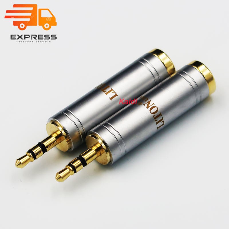 Liton usa Gold Plated Jack 3.5 mm Male to 6.35 mm Connector Female Stereo Audio Adapter