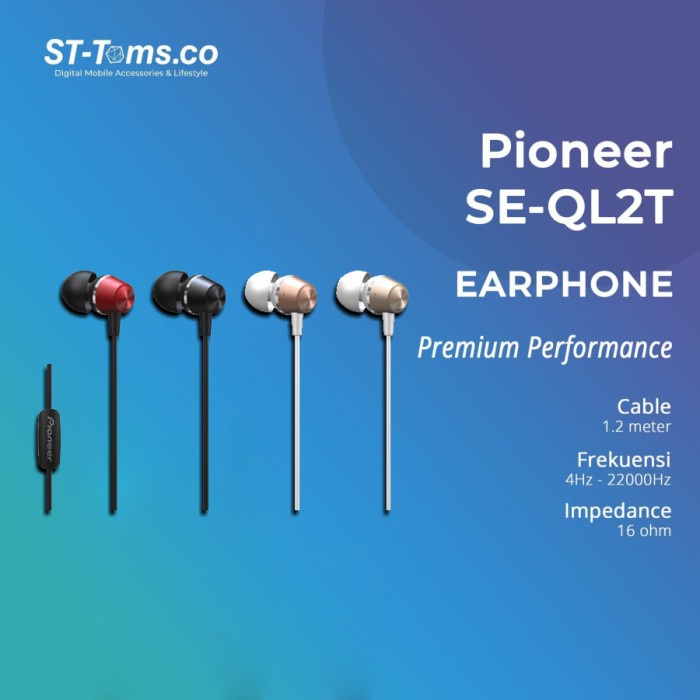 Pioneer SE-QL2T/SE QL2T หูฟังอินเอียร์