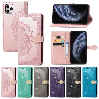 เคสโทรศัพท์มือถือหนัง ลายมันดาลา ประดับเพชร พร้อมกระเป๋าสตางค์ สําหรับ VIVO Y36 Y35 V27 V27e Y35 Y16 Y22s Y22 Y02 Y02s V25 V25e V23e Y100 Pro 4G 5G