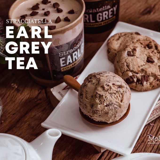 Twinings Earl Grey (ไอศกรีม รสชาเอิร์ลเกรย์ 1 ถ้วย 16 oz.) - Molto premium Gelato