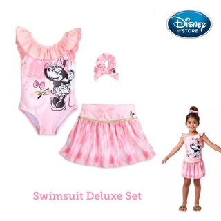 ชุดว่ายน้ำมินนี้ จาก อเมริกา : Disney Store Minnie Mouse Deluxe 3-Piece Swimsuit Set