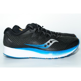 Saucony Ride ISO 2 รองเท้าวิ่งสายซัพพอร์ต รุ่นใหม่ล่าสุด Black Support Running Shoes